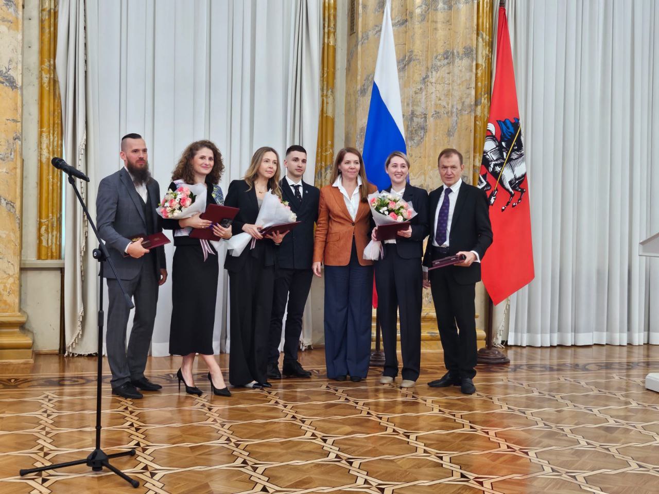 На награждении