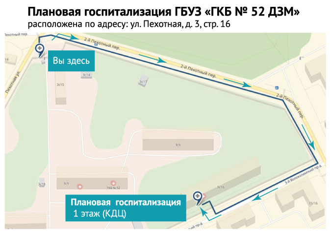 Маршрут от КПП 8470; 1 (с 3-го Волоколамского пр.)